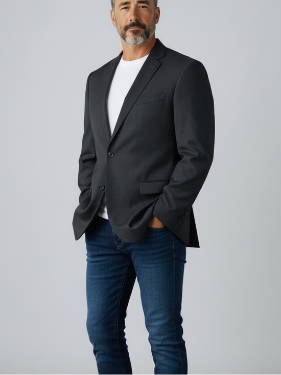 Brooks Brothers Other - Brooks Brothers Charcoal Men's Blazer estrato Italy 1818 Madison 46L